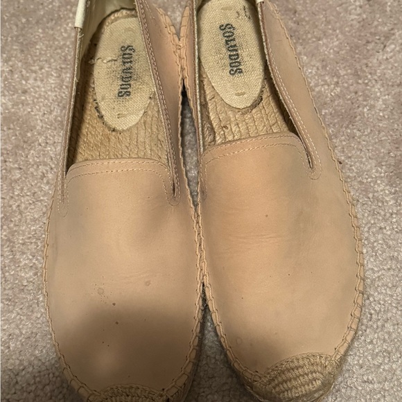 Soludos Espadrille Smoking Slipper - Tan Leather - Picture 2 of 4